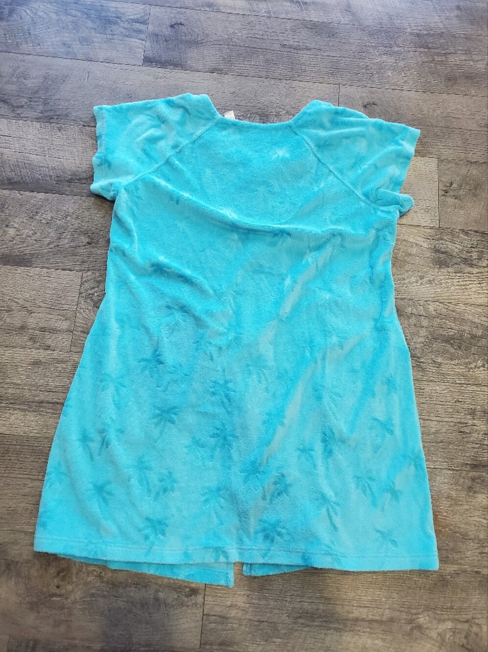 Teal Adonna Zip Up Robe - Picture 5 of 5